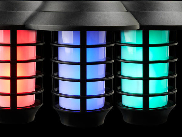 Sodo lempa saulės žibintuvėlis žibintas rgb nuotolinio valdymo pultas