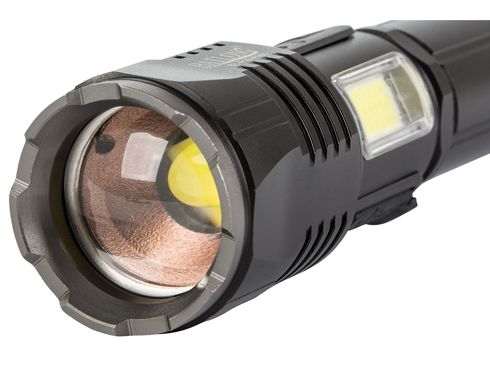 Taktinis žibintuvėlis bailong cree cob led xhp160 galia