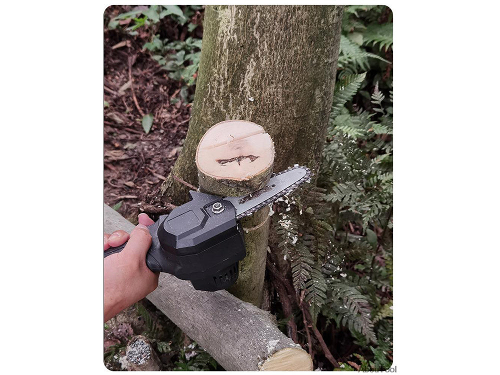 Mini 4 colių akumuliatorinis grandininis pjūklas