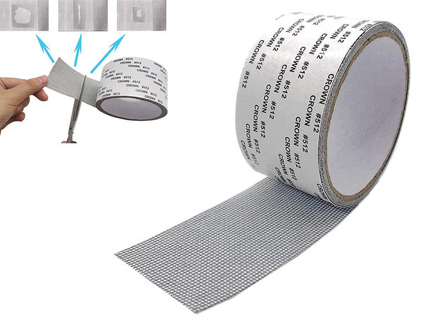 Uodų tinklelio remonto juosta langams 2 metrai