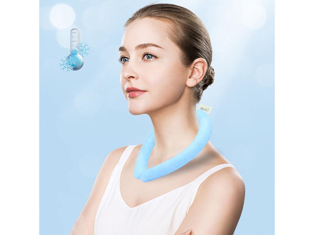 Vėsinantis kompresas kaklui šaltas vasaros kompresas