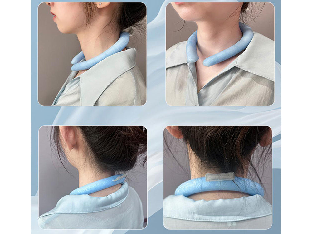 Vėsinantis kompresas kaklui šaltas vasaros kompresas