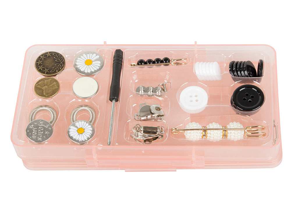 Siuvimo rinkinys 40in1 siuvimo dėklas siūlai sagos