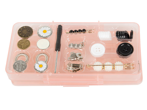 Siuvimo rinkinys 40in1 siuvimo dėklas siūlai sagos