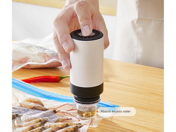 Vakuuminis siurblys maisto vakuuminiams maišeliams