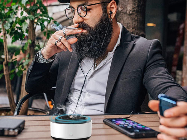 Išmanioji savaime užgesanti automobilio peleninė