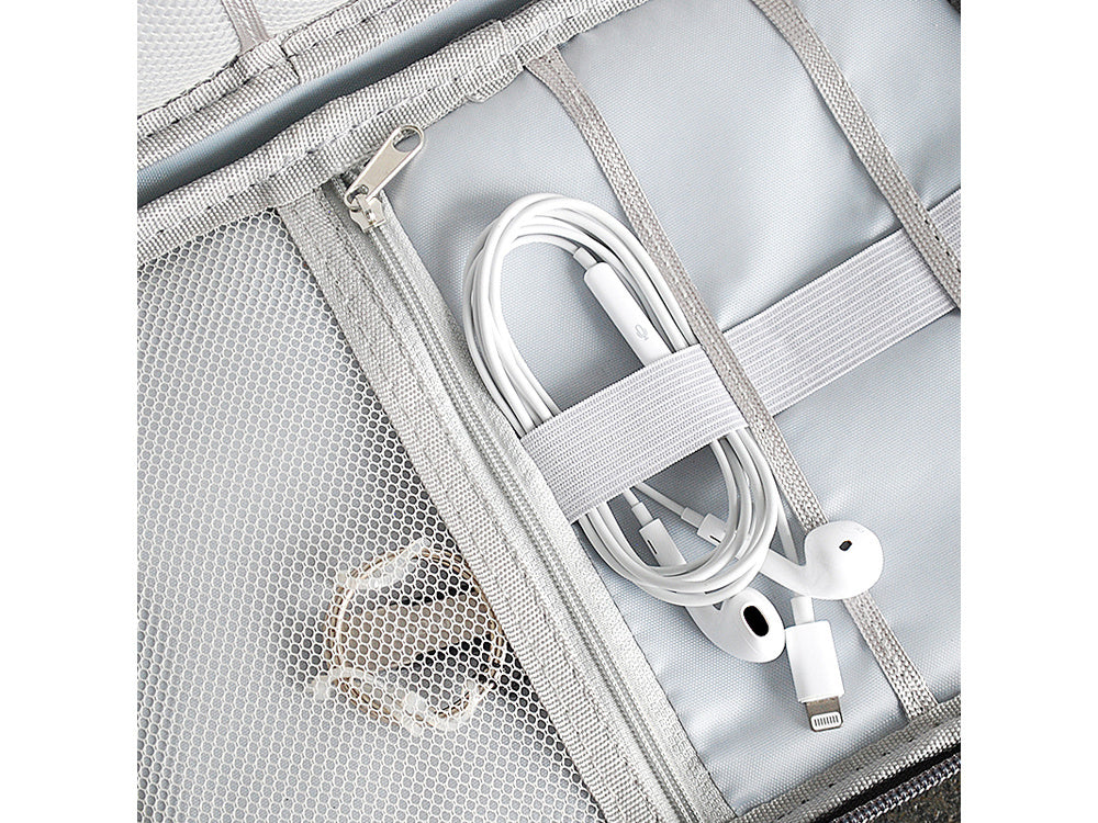 Kelioninis krepšys kabeliams ir įkrovikliams