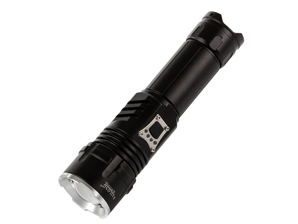 Taktinis karinis bailong vadovaujama cree xhp160 žibintuvėlis