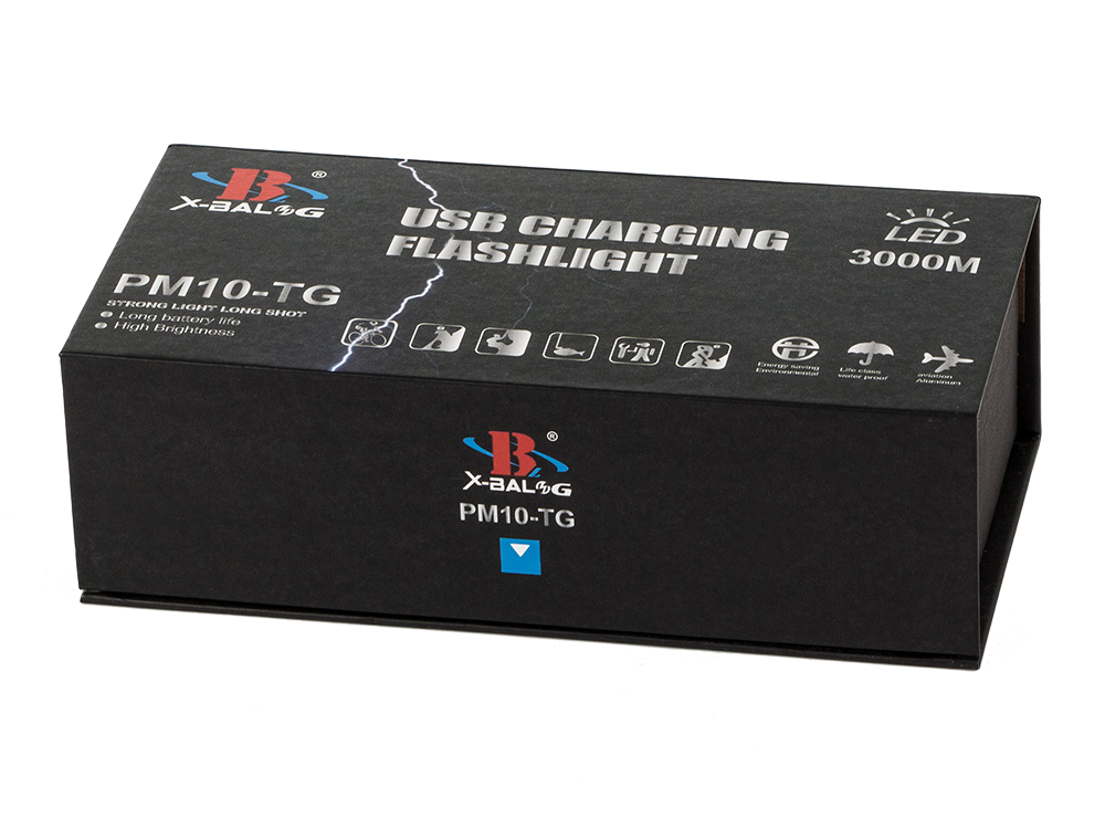 Taktinis žibintuvėlis bailong strong led pm10-tg zoom