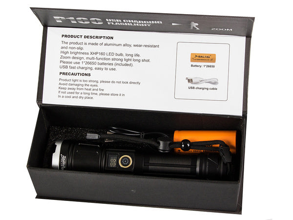 Karinis bailong vadovaujama taktinis žibintuvėlis xhp160 zoom