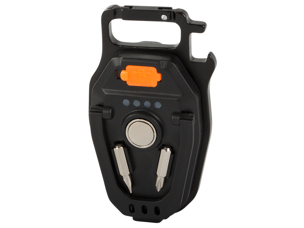 Vadovaujama šviesos cob raktų žiedas atidarytuvas magnetas usb žibintuvėlis