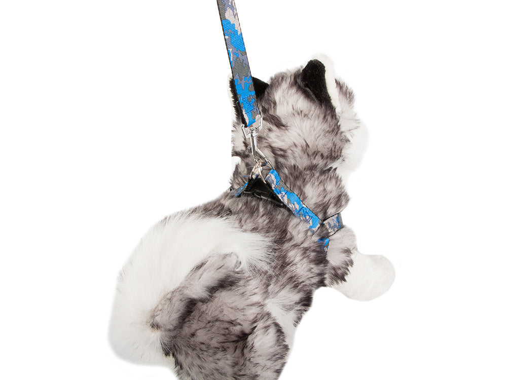 Pavadėlis su petnešomis, skirtas šunims ir katėms, reguliuojamo dydžio, patogus