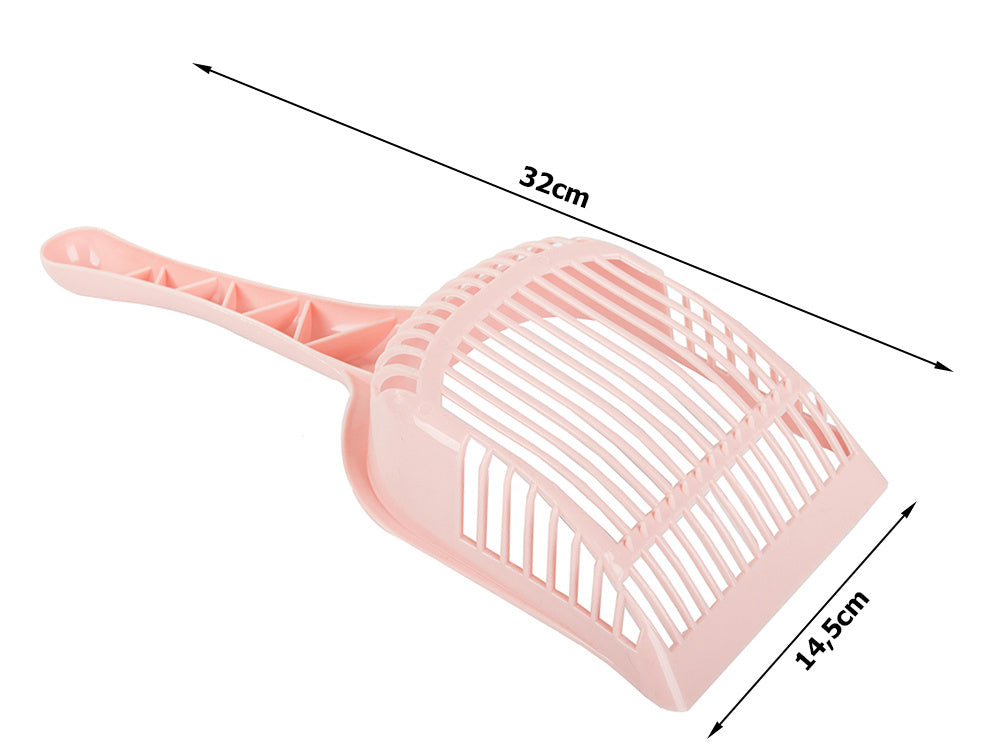 Kačių kraiko dėžės kastuvėlis su dideliu semtuvėliu