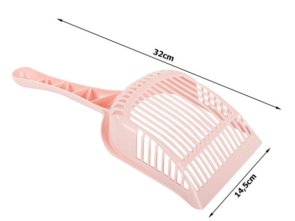 Kačių kraiko dėžės kastuvėlis su dideliu semtuvėliu