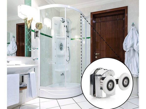 Dušo kabinos ritinėliai, rinkinio ratai 8 ritinėliai