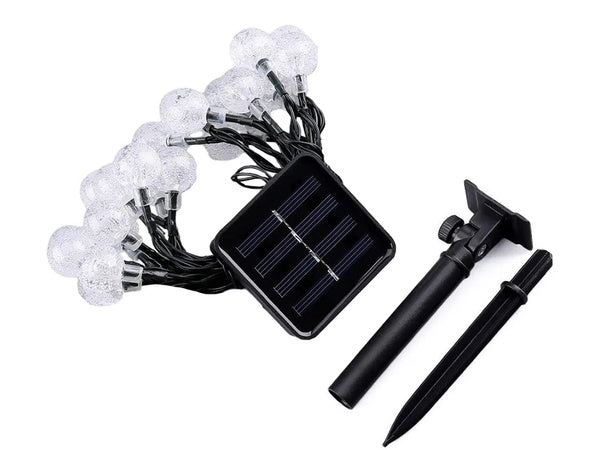 Sodo girliandų žibintai 20 vadovaujama saulės daugiaspalvė