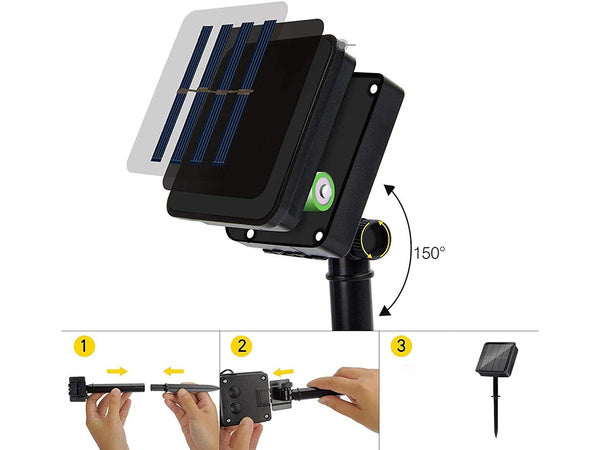 Sodo girliandų žibintai 40 vadovaujama saulės daugiaspalvė