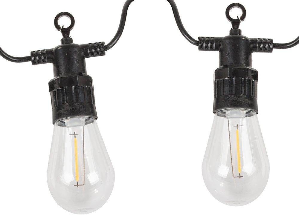 Sodo girliandų šviesos grandinė 10 vadovaujamų žibintų