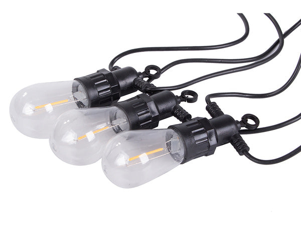 Sodo girliandų šviesos grandinė 10 vadovaujamų žibintų