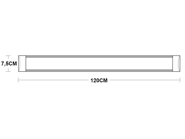 Paviršinis led šviestuvas 120cm 28w