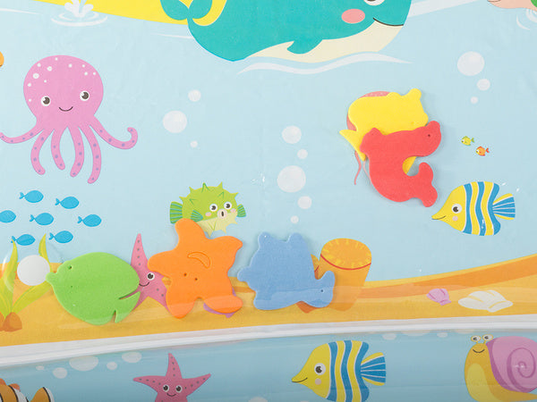 Pripučiamas sensorinis vandens kilimėlis mažyliams žaisti