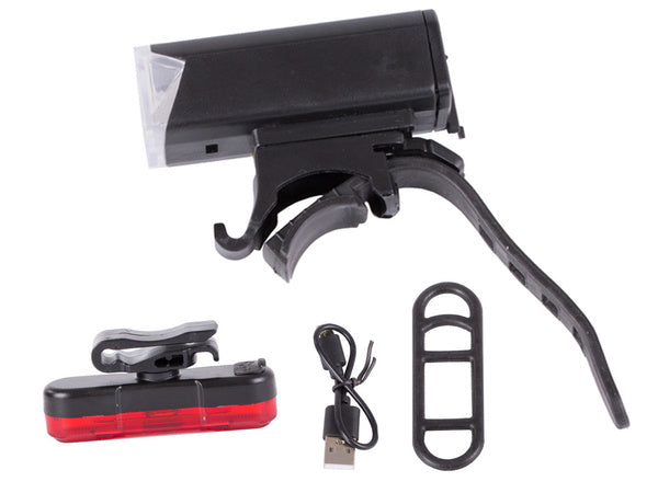 Dviračių šviesos priekinis galinis led dviračių rinkinys usb