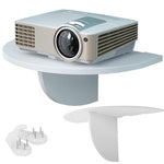 Sieninė lentynėlė vazos gėlėms, skirta telefonui įkrauti, balta matinė