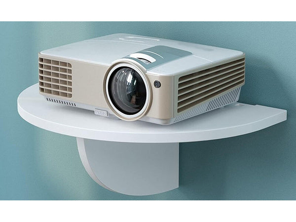 Sieninė lentynėlė vazos gėlėms, skirta telefonui įkrauti, balta matinė