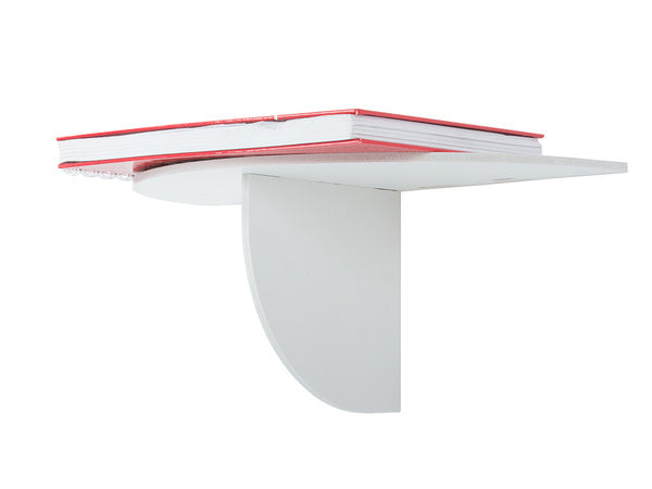 Sieninė lentynėlė vazos gėlėms, skirta telefonui įkrauti, balta matinė