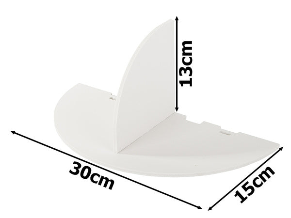 Sieninė lentynėlė vazos gėlėms, skirta telefonui įkrauti, balta matinė