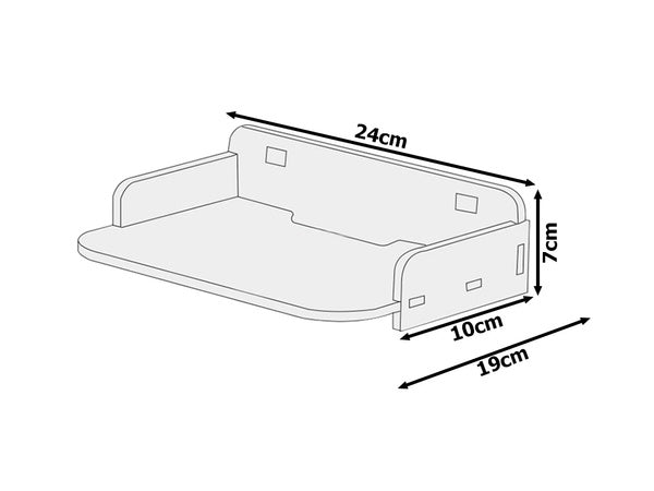 Sieninė knygų lentyna "flowers" balta matinė