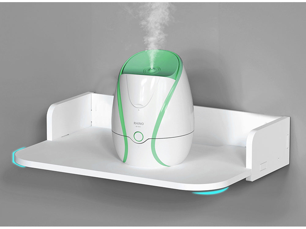 Sieninė knygų lentyna "flowers" balta matinė