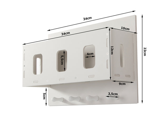 Organizatoriaus pakabinama lentyna vonios kambario spintelė