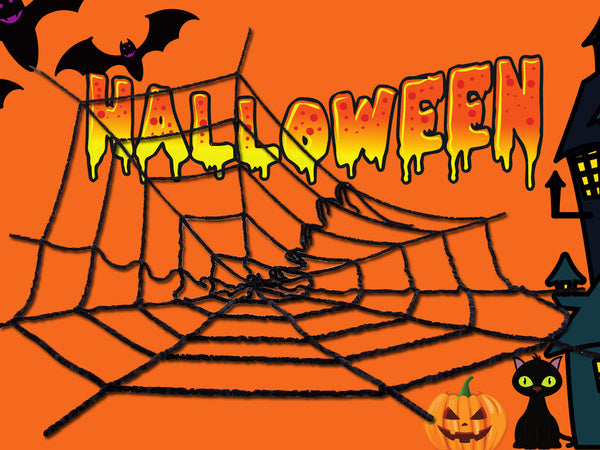 Dirbtinis didelis dirbtinis voratinklis juodas helovino dekoracijos