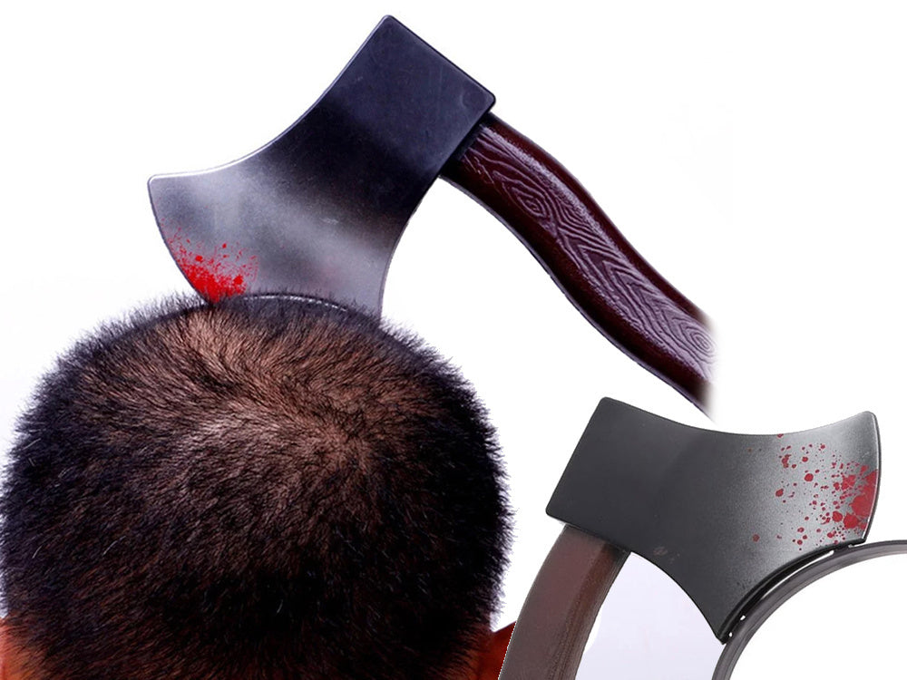 Kirvis helovino galvos apdangalas kirvio kostiumas