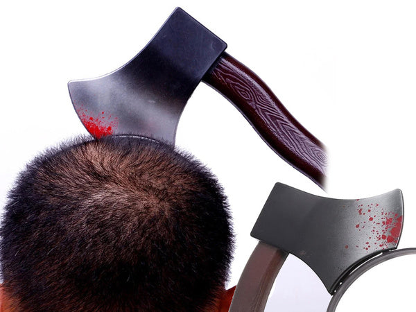 Kirvis helovino galvos apdangalas kirvio kostiumas