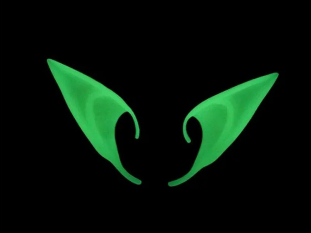 Dirbtinės gnomų elfų ausys šviečiančios