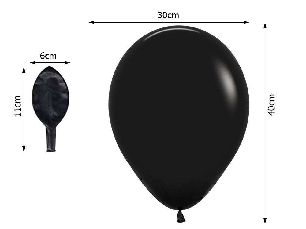 Helovino balionų rinkinys juodai oranžinis 20vnt.