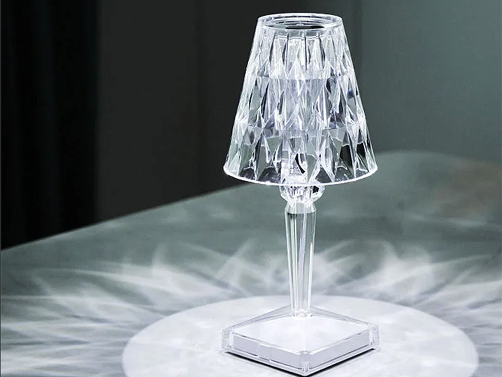 Stalinė lempa led krištolo rgb usb nuotolinio valdymo pultas