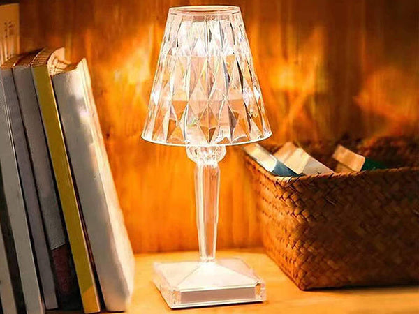 Stalinė lempa led krištolo rgb usb nuotolinio valdymo pultas