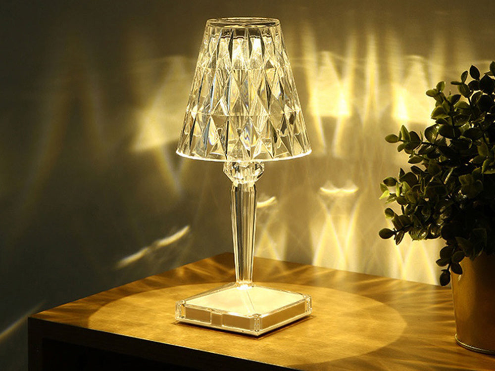 Stalinė lempa led krištolo rgb usb nuotolinio valdymo pultas