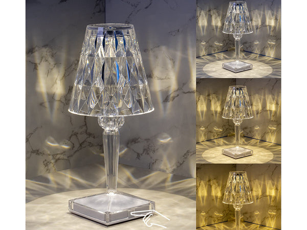 Stalinė lempa led krištolo rgb usb nuotolinio valdymo pultas