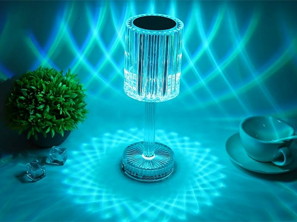 Stalinė lempa led krištolo rgb usb nuotolinio valdymo pultas