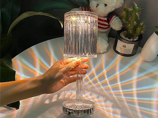 Stalinė lempa led krištolo rgb usb nuotolinio valdymo pultas