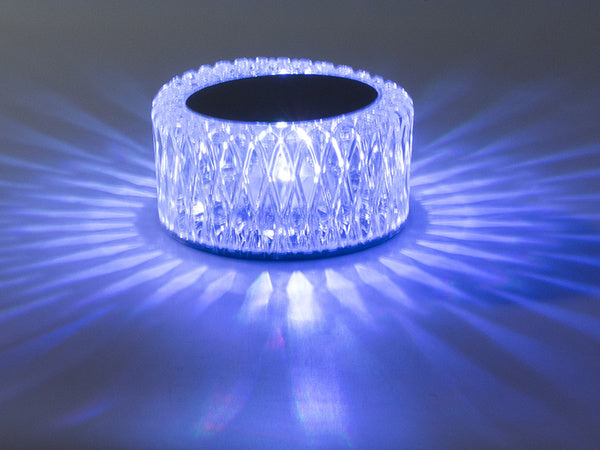 Krištolo stalinė lempa led rgb usb nuotolinio valdymo pultas