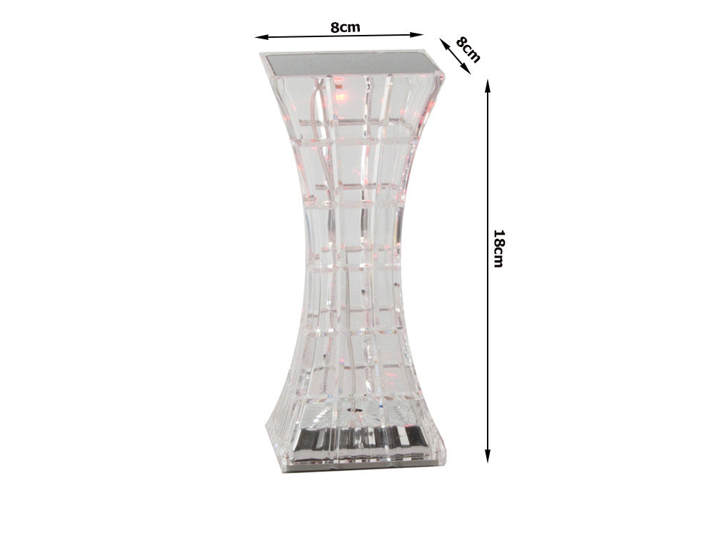 Krištolo stalinė lempa led rgb usb nuotolinio valdymo pultas