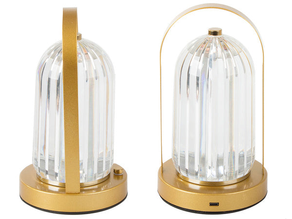 Naktinė lempa stalo krištolo led žibintas liesti