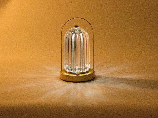 Naktinė lempa stalo krištolo led žibintas liesti