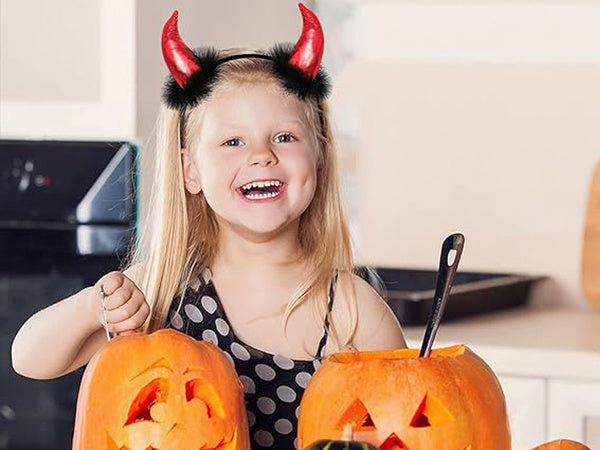 Apyrankė velnio ragai helovino karnavalas