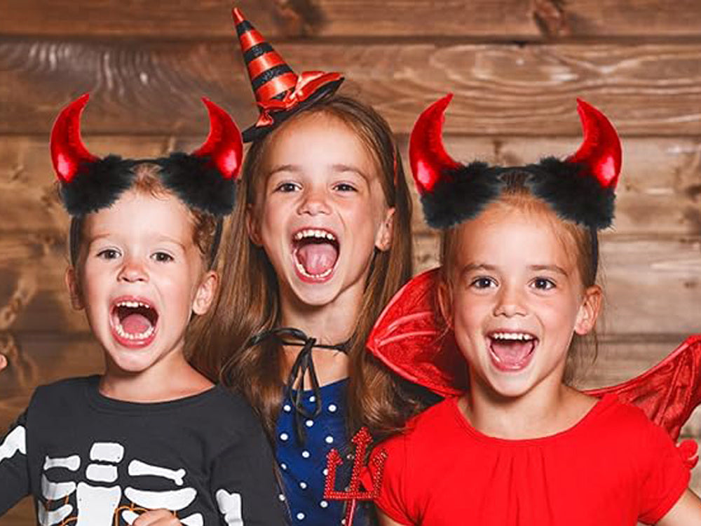 Apyrankė velnio ragai helovino karnavalas